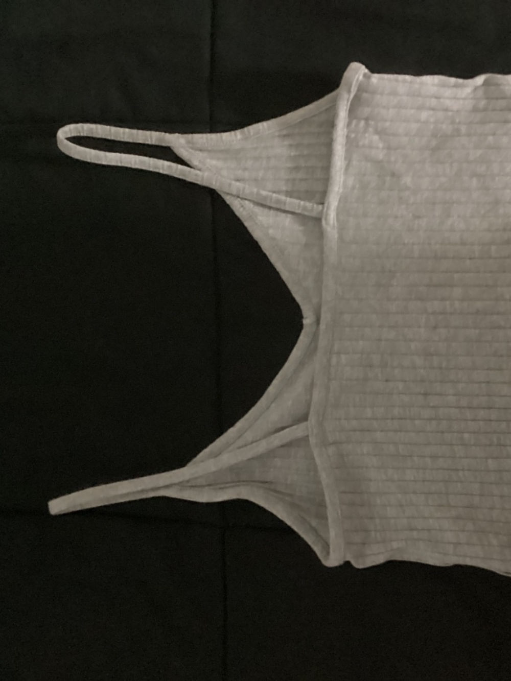 Gray Ripped Tank Top - Picture 2 of 2